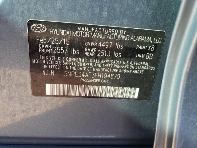 Photo 9 VIN: 5NPE34AF3FH194879 - HYUNDAI SONATA SPO 