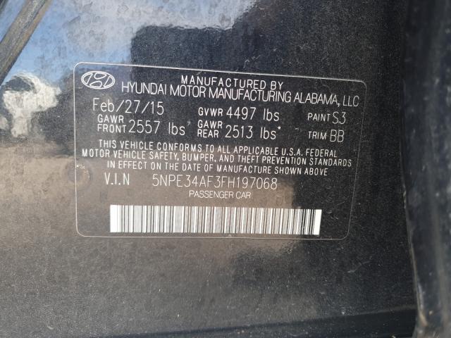 Photo 9 VIN: 5NPE34AF3FH197068 - HYUNDAI SONATA SPO 