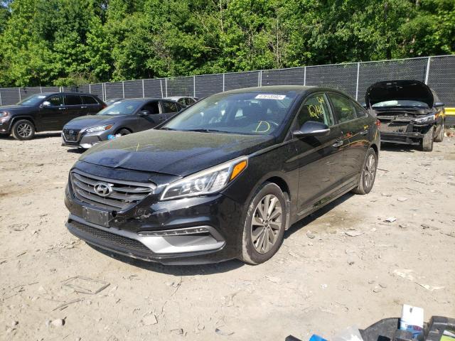 Photo 1 VIN: 5NPE34AF3FH215553 - HYUNDAI SONATA SPO 