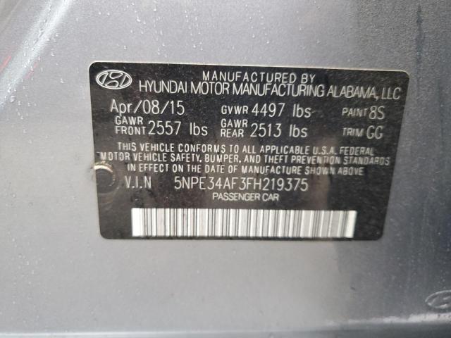 Photo 11 VIN: 5NPE34AF3FH219375 - HYUNDAI SONATA SPO 