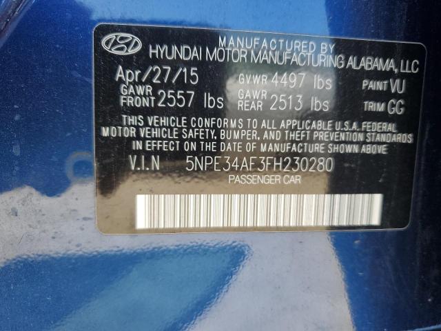 Photo 11 VIN: 5NPE34AF3FH230280 - HYUNDAI SONATA SPO 