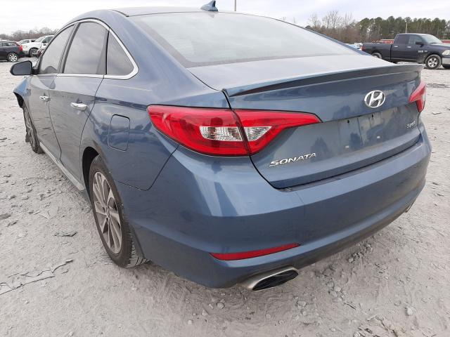 Photo 2 VIN: 5NPE34AF3FH244857 - HYUNDAI SONATA SPO 