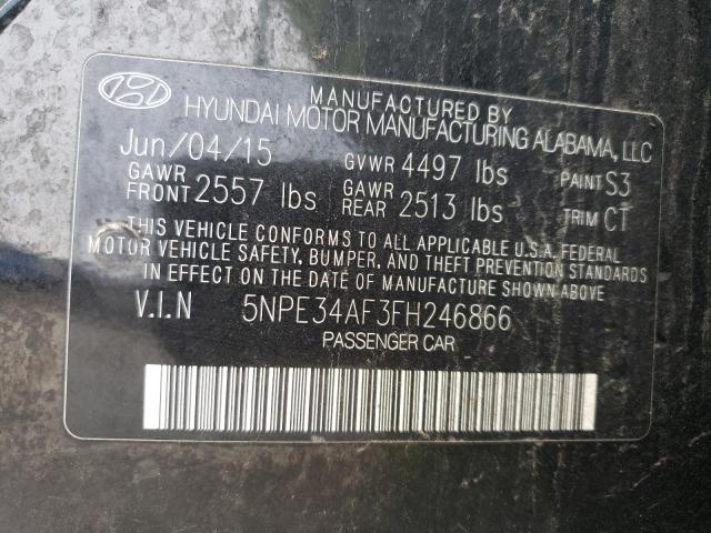 Photo 9 VIN: 5NPE34AF3FH246866 - HYUNDAI SONATA SPO 