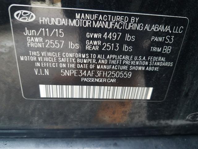 Photo 9 VIN: 5NPE34AF3FH250559 - HYUNDAI SONATA 