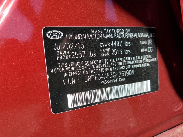 Photo 12 VIN: 5NPE34AF3GH261904 - HYUNDAI SONATA SPO 