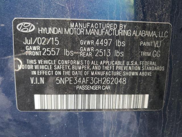 Photo 11 VIN: 5NPE34AF3GH262048 - HYUNDAI SONATA SPO 