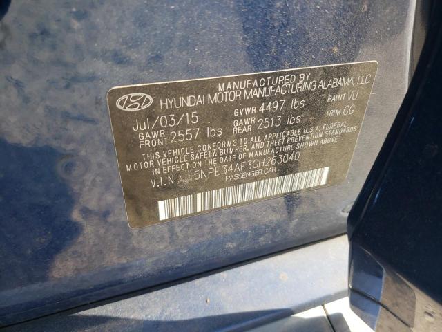 Photo 9 VIN: 5NPE34AF3GH263040 - HYUNDAI SONATA SPO 