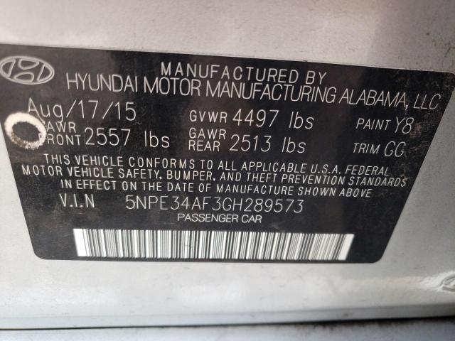 Photo 11 VIN: 5NPE34AF3GH289573 - HYUNDAI SONATA SPO 