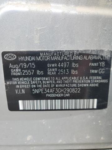 Photo 12 VIN: 5NPE34AF3GH290822 - HYUNDAI SONATA SPO 