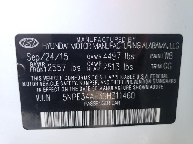 Photo 9 VIN: 5NPE34AF3GH311460 - HYUNDAI SONATA SPO 