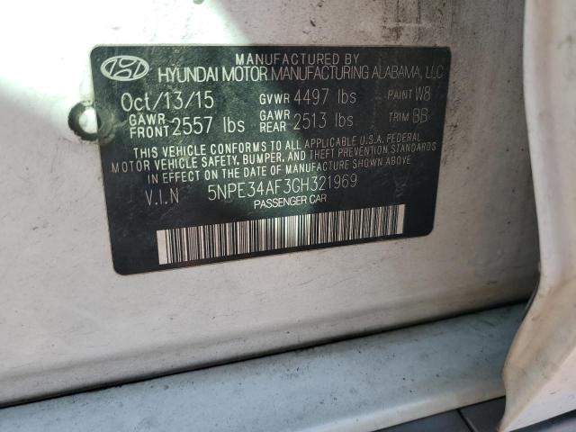 Photo 11 VIN: 5NPE34AF3GH321969 - HYUNDAI SONATA 