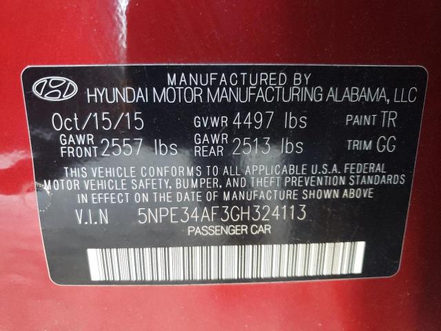 Photo 11 VIN: 5NPE34AF3GH324113 - HYUNDAI SONATA 