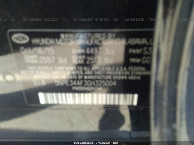 Photo 8 VIN: 5NPE34AF3GH325004 - HYUNDAI SONATA 