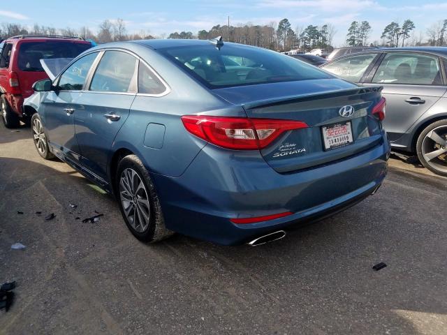 Photo 2 VIN: 5NPE34AF3GH327447 - HYUNDAI SONATA SPO 