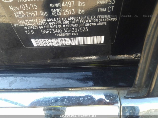 Photo 8 VIN: 5NPE34AF3GH337525 - HYUNDAI SONATA 