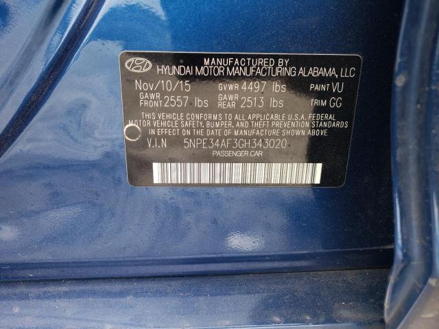 Photo 11 VIN: 5NPE34AF3GH343020 - HYUNDAI SONATA SPO 