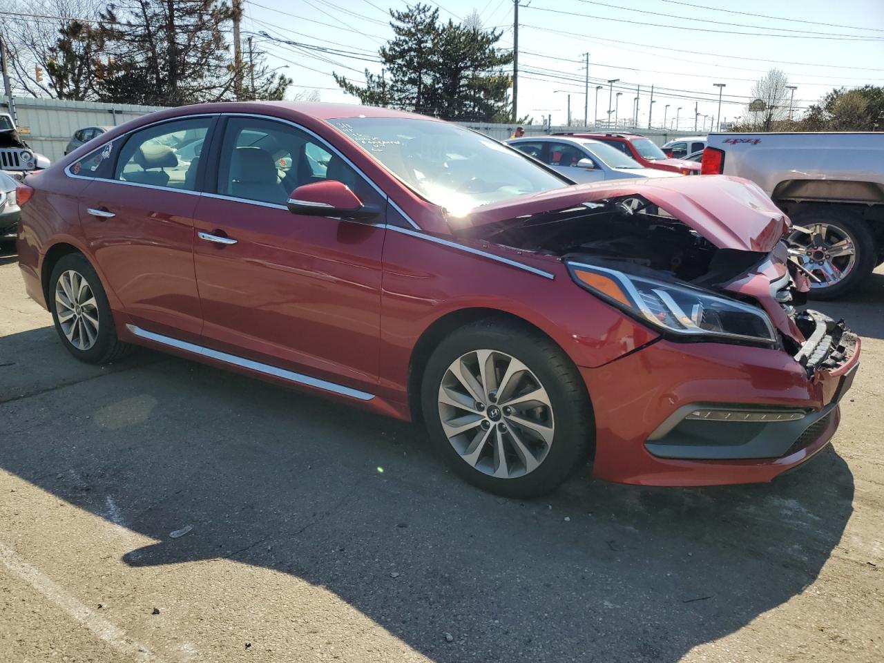 Photo 3 VIN: 5NPE34AF3GH352056 - HYUNDAI SONATA 