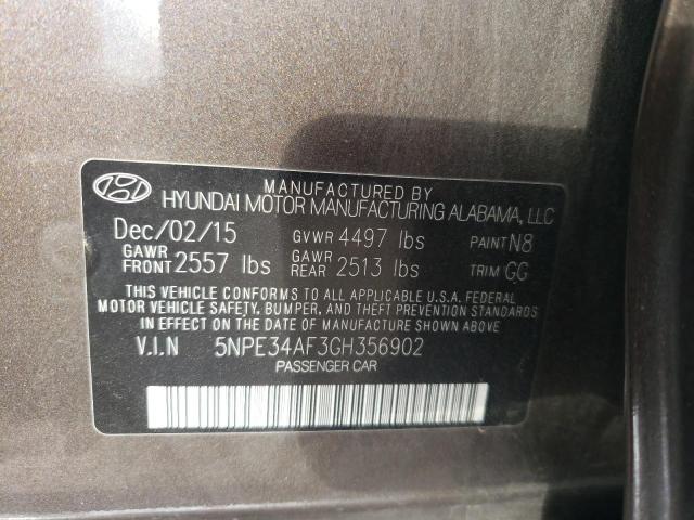 Photo 11 VIN: 5NPE34AF3GH356902 - HYUNDAI SONATA SPO 