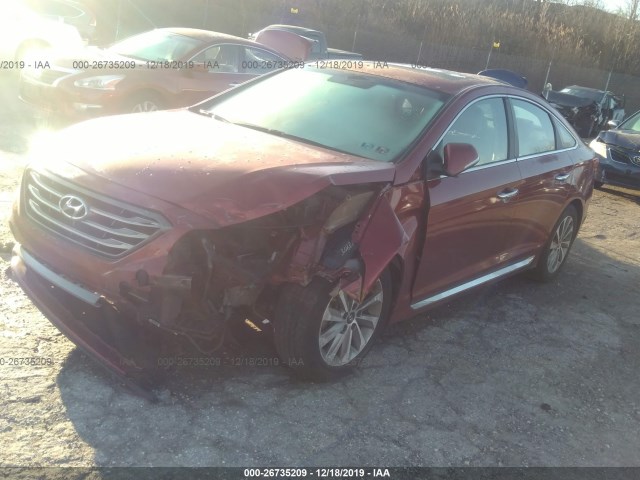 Photo 1 VIN: 5NPE34AF3GH401661 - HYUNDAI SONATA 