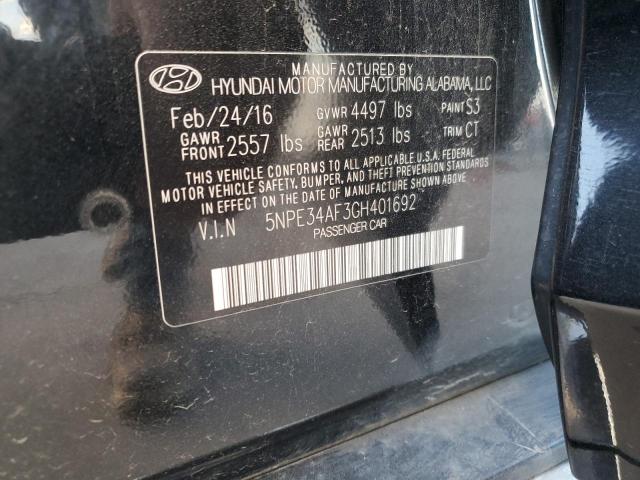 Photo 11 VIN: 5NPE34AF3GH401692 - HYUNDAI SONATA 