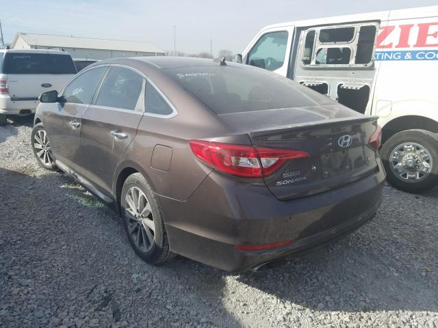 Photo 2 VIN: 5NPE34AF3GH420386 - HYUNDAI SONATA SPO 