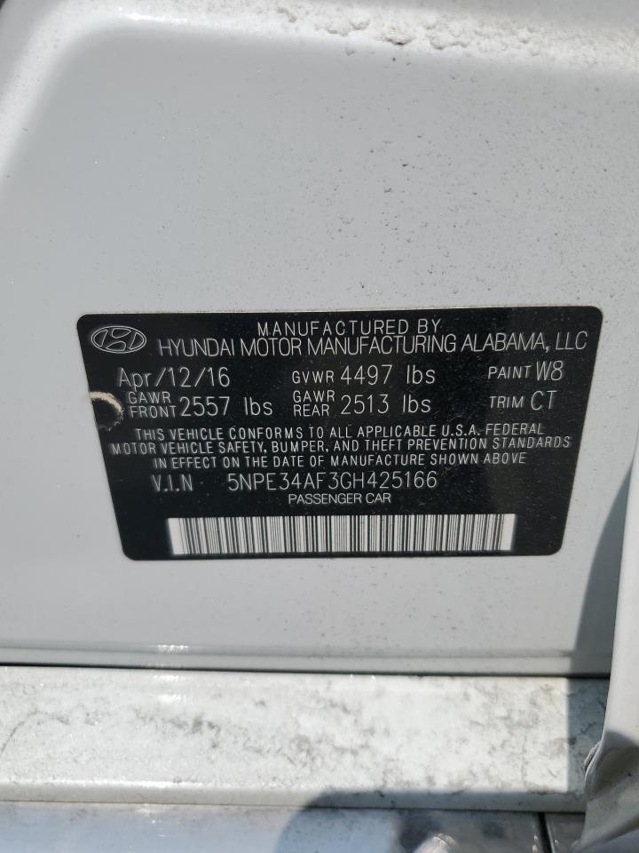 Photo 11 VIN: 5NPE34AF3GH425166 - HYUNDAI SONATA 