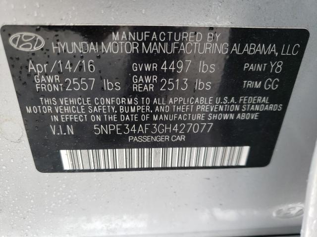 Photo 9 VIN: 5NPE34AF3GH427077 - HYUNDAI SONATA SPO 