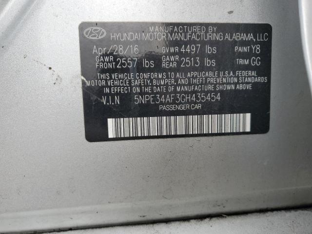 Photo 11 VIN: 5NPE34AF3GH435454 - HYUNDAI SONATA SPO 