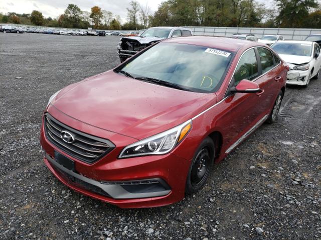 Photo 1 VIN: 5NPE34AF3GH436412 - HYUNDAI SONATA SPO 