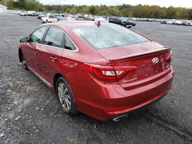 Photo 2 VIN: 5NPE34AF3GH436412 - HYUNDAI SONATA SPO 