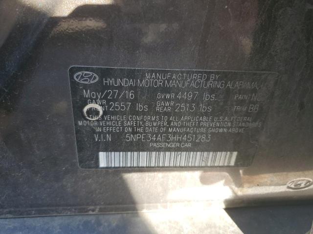 Photo 11 VIN: 5NPE34AF3HH451283 - HYUNDAI SONATA 