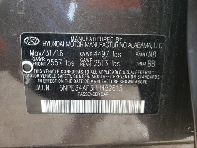 Photo 9 VIN: 5NPE34AF3HH452613 - HYUNDAI SONATA SPO 