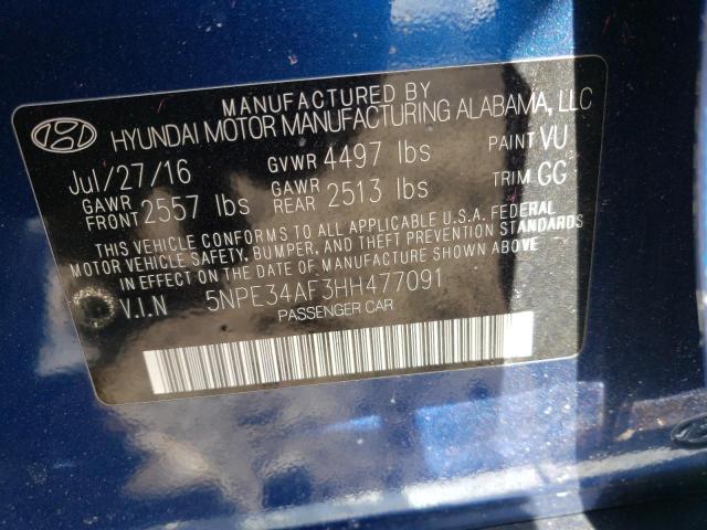 Photo 11 VIN: 5NPE34AF3HH477091 - HYUNDAI SONATA SPO 