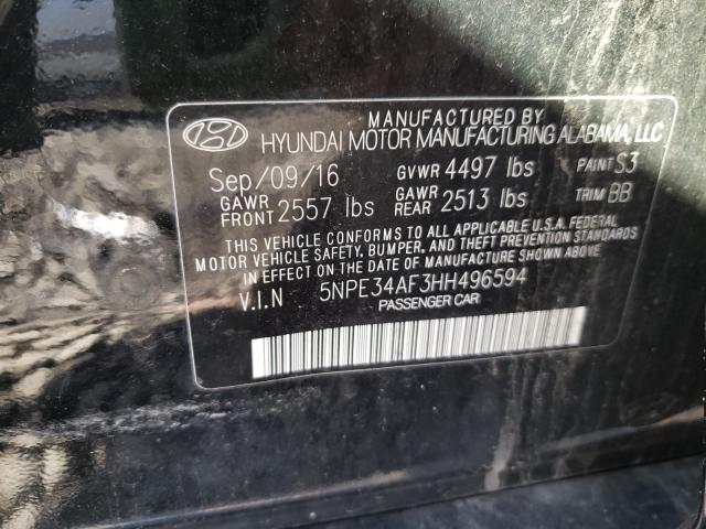 Photo 9 VIN: 5NPE34AF3HH496594 - HYUNDAI SONATA 