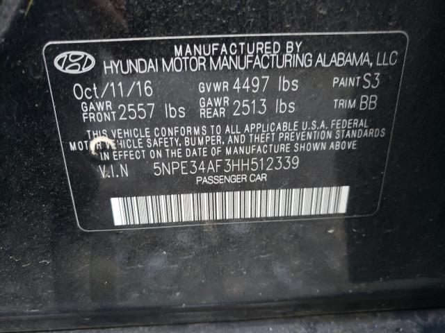 Photo 9 VIN: 5NPE34AF3HH512339 - HYUNDAI SONATA SPO 