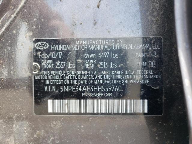 Photo 9 VIN: 5NPE34AF3HH559760 - HYUNDAI SONATA SPO 