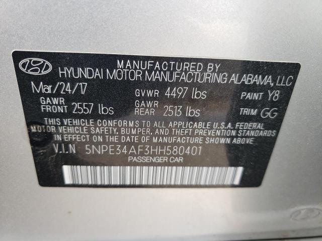 Photo 11 VIN: 5NPE34AF3HH580401 - HYUNDAI SONATA SPO 