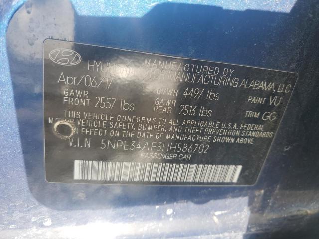 Photo 11 VIN: 5NPE34AF3HH586702 - HYUNDAI SONATA 