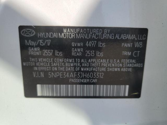 Photo 11 VIN: 5NPE34AF3JH603312 - HYUNDAI SONATA 