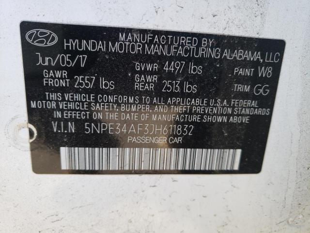 Photo 9 VIN: 5NPE34AF3JH611832 - HYUNDAI SONATA 