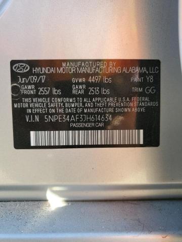 Photo 11 VIN: 5NPE34AF3JH614634 - HYUNDAI SONATA 