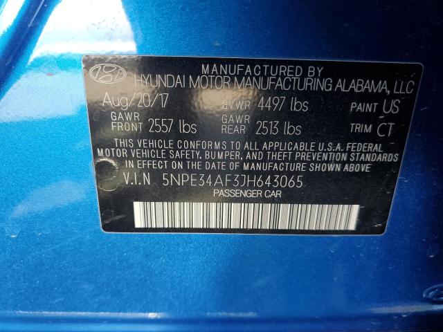 Photo 11 VIN: 5NPE34AF3JH643065 - HYUNDAI SONATA SPO 