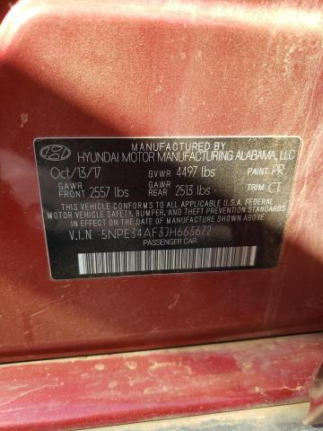 Photo 12 VIN: 5NPE34AF3JH663672 - HYUNDAI SONATA SPO 