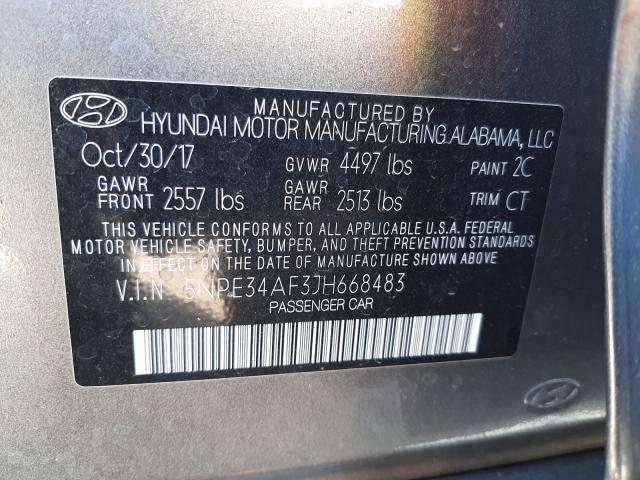 Photo 9 VIN: 5NPE34AF3JH668483 - HYUNDAI SONATA SPO 