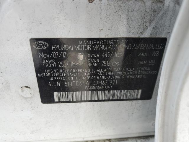 Photo 11 VIN: 5NPE34AF3JH671321 - HYUNDAI SONATA 