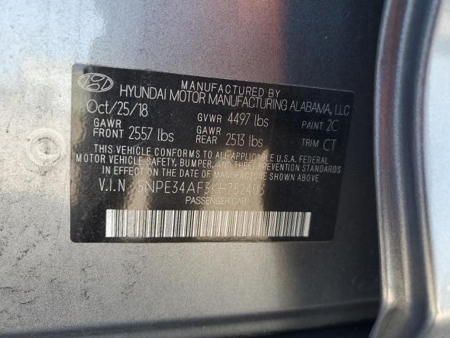 Photo 11 VIN: 5NPE34AF3KH752403 - HYUNDAI SONATA LIM 