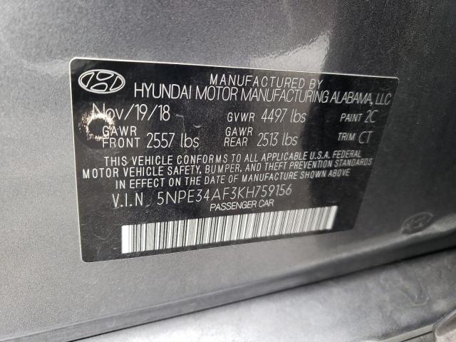 Photo 11 VIN: 5NPE34AF3KH759156 - HYUNDAI SONATA LIM 