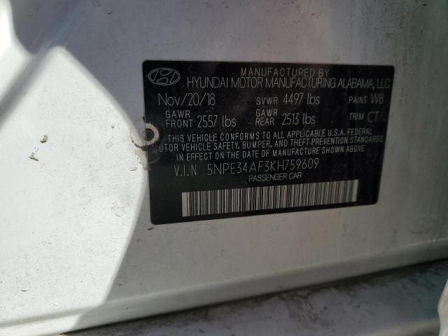 Photo 11 VIN: 5NPE34AF3KH759609 - HYUNDAI SONATA LIM 