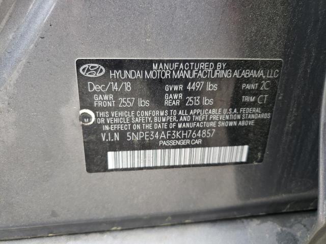 Photo 11 VIN: 5NPE34AF3KH764857 - HYUNDAI SONATA 