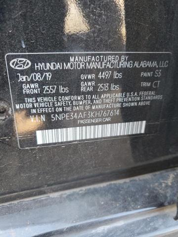 Photo 11 VIN: 5NPE34AF3KH767614 - HYUNDAI SONATA 